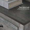 thumbnail image 2 of Ashley Furniture Bronyan 4-Drawer Wood Chest in Rustic Charcoal, 2 of 10