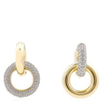 Swarovski Dextera Asymmetrical Hoop Earrings
