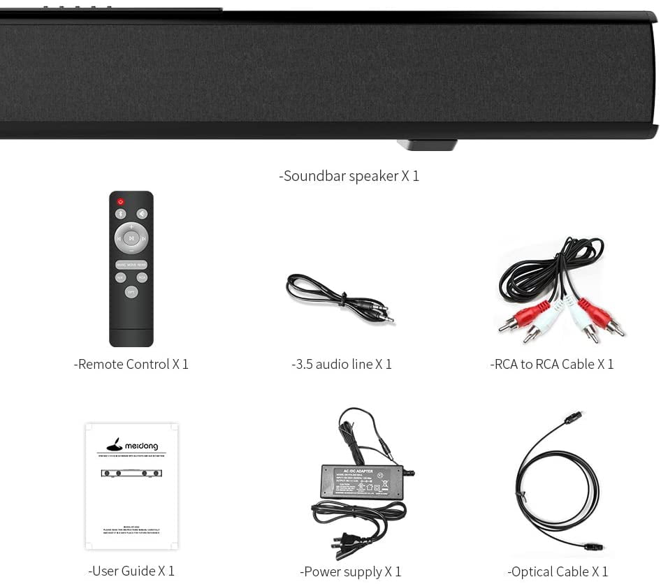 meidong soundbar remote