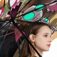 thumbnail image 4 of Gir Invader Zim Folding Umbrella Auto Umbrella Anti-UV Protection Lightweight Water-Resistant Portable Rain Umbrellas, 4 of 7