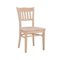 thumbnail image 5 of Linon Ashfield Slat Back Dining Chairs, 18" Seat Height, Set of 2, Unfinished Finish, 5 of 10