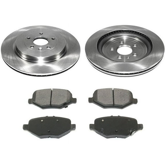 Rear Brake Pad and Rotor Kit - Compatible with 2013 - 2019 Ford Flex 2014 2015 2016 2017 2018