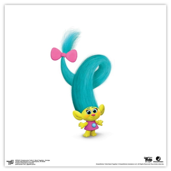 Gallery Pops Trolls Band Together - Smidge Wall Art, Unframed Version, 12" x 12"