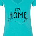 thumbnail image 4 of Inktastic It's Home State of North Carolina Outline Women's V-Neck T-Shirt, 4 of 5