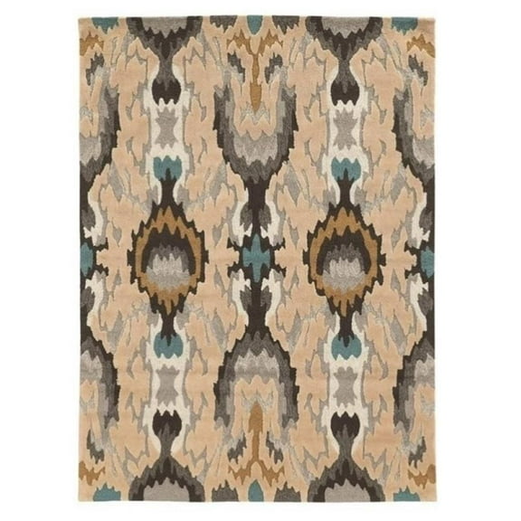 Hawthorne Collection 5' x 7' Hand Tufted Rug in Gray