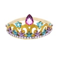 thumbnail image 4 of Diadema con corona para el pelo, joyería con diamantes de imitación para niños, corona de princesa, estrella de cinco puntas, diadema con forma de estrella de mar y sirena, 4 of 6
