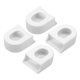 thumbnail image 1 of Unique Bargains 4 Piezas Protectores de Bota de manivela de Bicicleta de Silicona Funda de Bicicleta de montaña Protección de la Cubierta del Brazo de manivela Blanco, 1 of 1