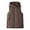 Coffee, variant on Rutainlusire Womens Hooded Sleeveless Puffer Vest Ladies' Casual Color Sleeveless Hooded Jacket