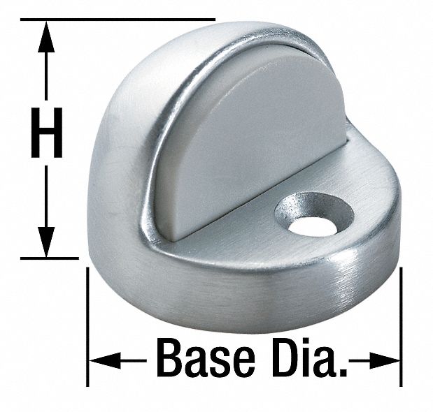 Rockwood Dome Door Stop,Floor Mount,Satin Bronze 443.10