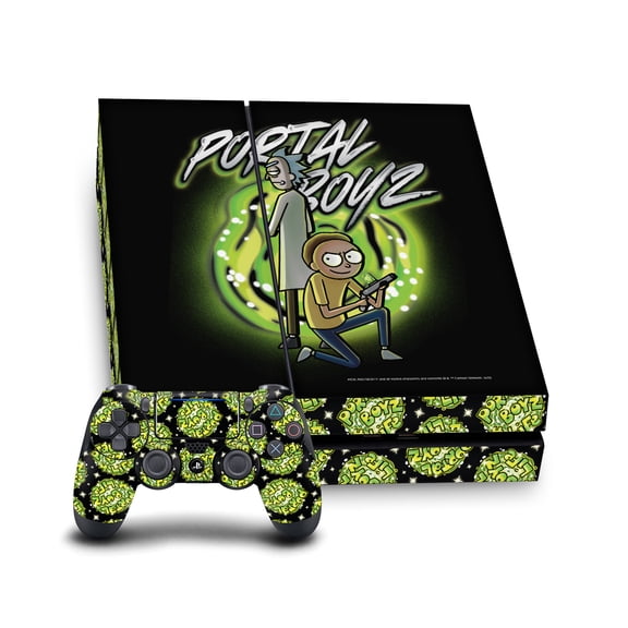 Head Case Designs Officially Licensed Rick And Morty Graphics Portal Boyz Vinyl Sticker Skin Decal Cover Compatible with Sony PS4 Console & Controller