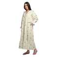thumbnail image 2 of Moomaya Chemise de Nuit en Coton Imprimé Col Marin pour Femmes, 2 of 5