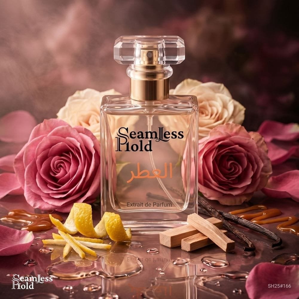 Seamless Hold Arabian Crystal Rose Bloom Rose Caramel Vanilla Musk Perfume for Women Parfum | Inspired Luxury Fragrance | Long-Lasting Scent - 1 oz (30 ml)