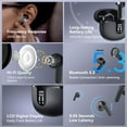 thumbnail image 3 of True Wireless Earbuds V5.3 Bluetooth Headphones Touch Control 50H Playtime with LED Power Display Charging Case, IPX7 Waterproof in-Ear Earbuds with Mic for Smart Phone TV Laptops（Black）, 3 of 6