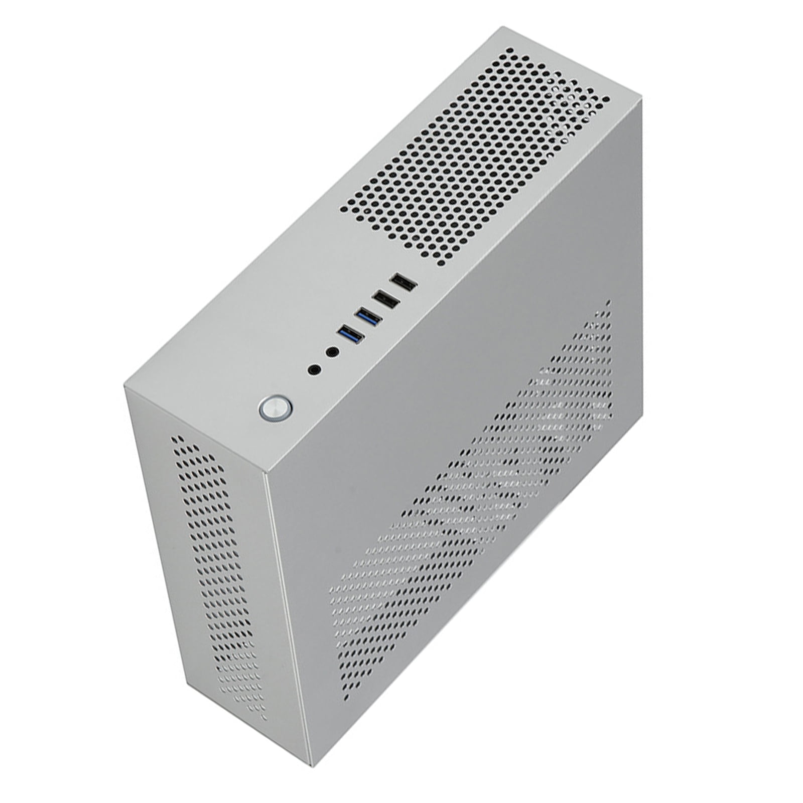 A10 Small Desktop Case 7.3L MATX Chassis HTPC PC Case Support 2.5 3.5inch Hard Disks Space Efficiency Cooling