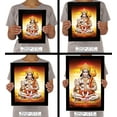 thumbnail image 7 of IBA Indianbeautifulart Lord Hanuman Picture Frame Religious Poster Black Wall Frame Deity Photo Frame Wall Decor&nbsp;For Home/ Office/ Temple-12 x 18 Inches, 7 of 7
