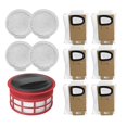 thumbnail image 1 of 11pcs Front And Rear Hepa Filter Kit For H7 Cordless Vacuum Cleaner Replacement Spare Parts Accesso, 1 of 5