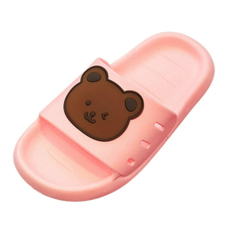 

Wilucolt Girls Slippers Fashion Summer Cartoon Indoor Slippers Boys And Girls Thick Bottom Home Slippers Soft Bottom Sandals Light Weight