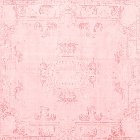 Ahgly Company Indoor Square Persian Red Traditional Area Rugs, 3' Square