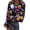 Multicolor(Pumpkin Ghost), variant on Halloween Long Sleeve Shirts for Women Slim Fitted Ribbed Novelty Pumpkin Ghost Tunic Tops Party Crew Neck Spring Day Fashion Clothing Multicolor XL