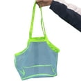 thumbnail image 4 of Beach Mesh Bag Large Portable Handle Sandproof Travel Children Toy Clothing Towel Grocery Organizer Tote Storage Net Bag Outdoor Supplies, 4 of 8