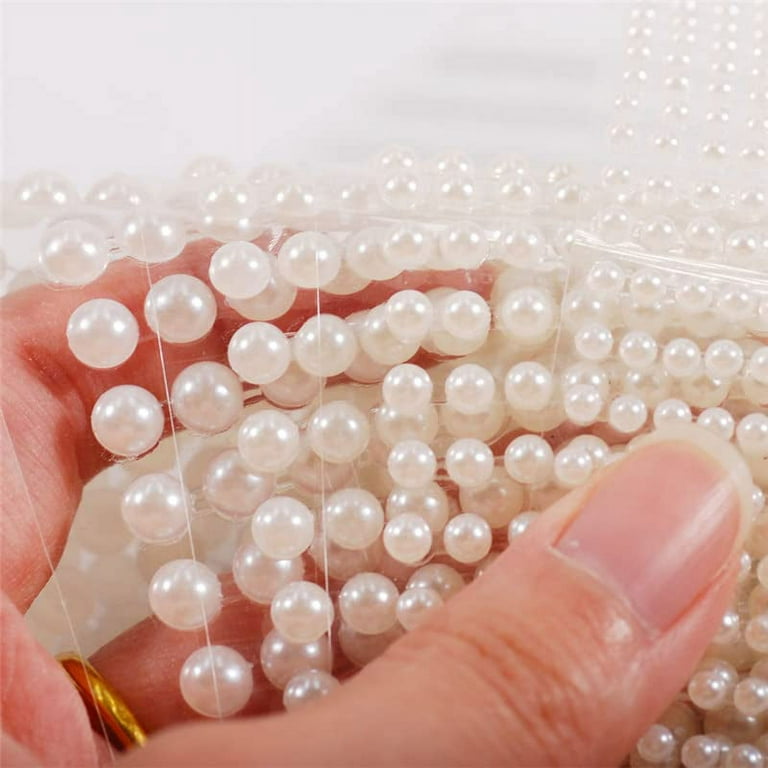 Stick On Pearl Studs Gems For Face, Body and More 7mm 5 Sheet / 250 Pcs