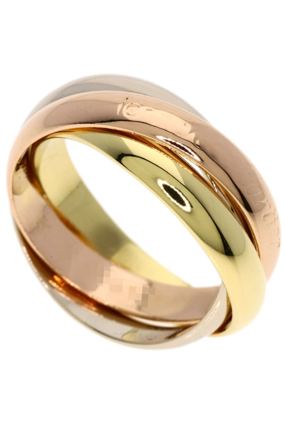 Pre-Owned Cartier Trinity #51 Ring - 18K Yellow Gold/18K Pink White Gold Women's CARTIER