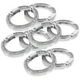 thumbnail image 6 of 8Pcs Metal Round Key Rings Car Keychain Organizers Hanging Rings, 6 of 8