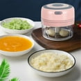 thumbnail image 2 of Electric Mini Food Garlic Vegetable Chopper Meat Grinder Crusher Press for Nut Fruit Rechargeable Onion Multi-function Processor Kitchen Accessories Tools, 2 of 11