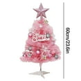thumbnail image 3 of Hwkond Pre-Lit Artificial Christmas Tree Glowing Mini Christmas Tree Set, 3 of 5