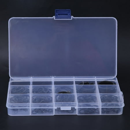 

C Clip Spring Steel C Clip Steel Circlips Retaining Hole Circlips 175Pcs C Clip 65Mn Spring Steel Internal External Retaining Assortment Set￠6-￠25