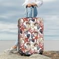 thumbnail image 7 of Pofeuu Starfish Shell Print Luggage Suitcase Cover Protector Luggage Washable Covers Aesthetic for 18/24/28/32 inch Luggage（No luggage included）-Small, 7 of 7