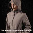 thumbnail image 3 of PUFFIT Women Puffer Jacket Hood Winter Water Repellent Wind-Resistant Ladies Classic Quilted Padded Coat Big Pocket, 3 of 8
