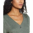 thumbnail image 2 of Weatherproof Vintage Woman's Tie Front Blouse Size: S, Color: Olive Heather, 2 of 3