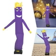 thumbnail image 2 of 3m/10ft Freestanding Advertising Inflatable Tube Men, Blow Up Giant Waving Arm Guy Fly Human Model(Purple), 2 of 14