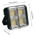 thumbnail image 3 of Solar Rechargeable LED Floodlight Flashlight - Portable Work Light with USB Charging, Waterproof Emergency Light for Camping, Outdoor, Repairs - High Lumen Multi-Functional Searchlight, 3 of 4