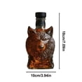 thumbnail image 2 of Wolf Bottle 2025 Funny Wolf Unique Animal Glass Set Wolf For Automatic Opener Brass Rabbit Set 8 Piece Cup Holder Glass Holder Countertop Opener Set, 2 of 3