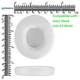 thumbnail image 6 of Geekria QuickFit Ear Pads for Beats Solo2 Wired, Solo2.0 Wired (B0518) Headphones Ear Cushions, Headset Earpads, Ear Cups Cover Repair Parts (White), 6 of 6