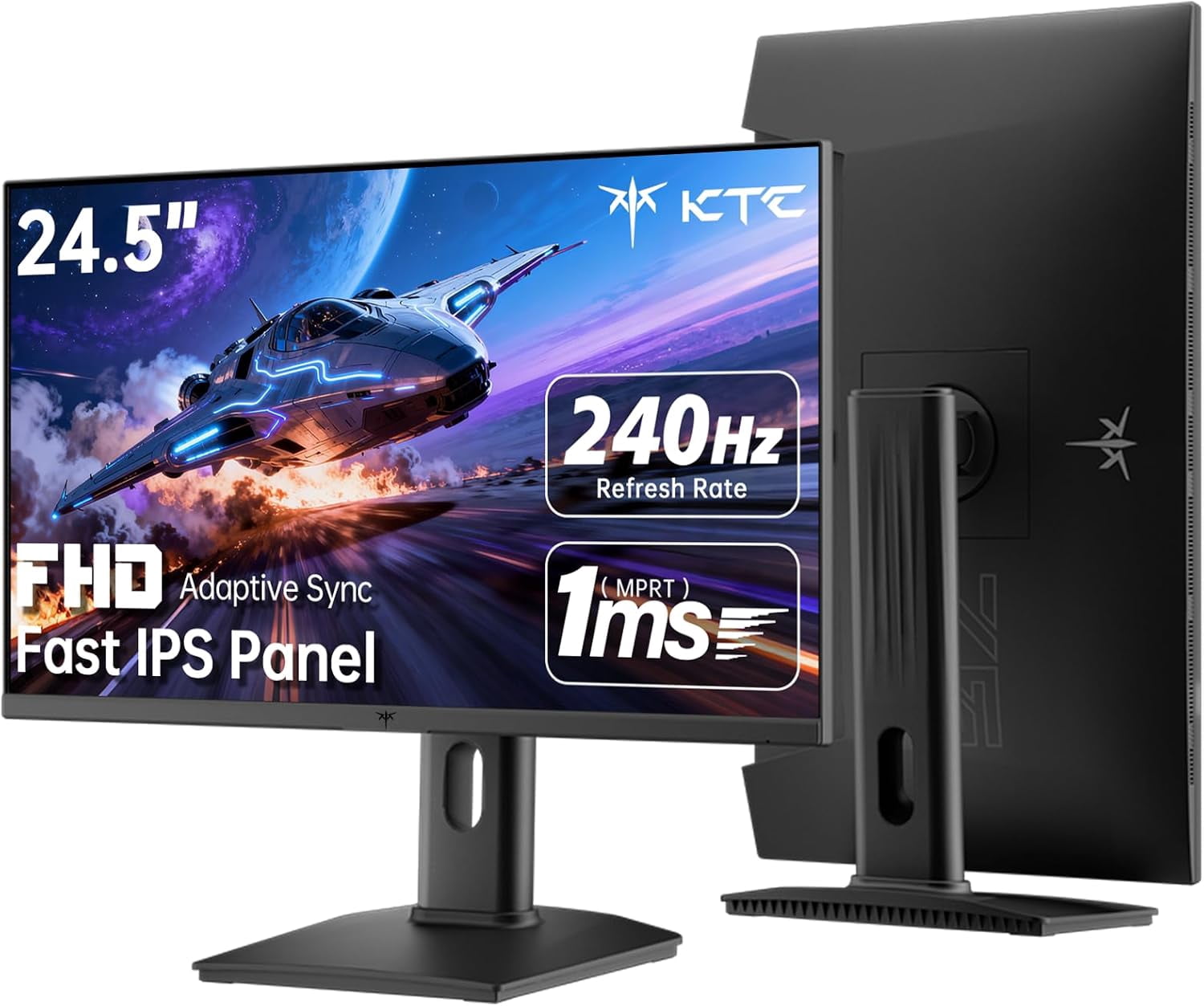 KTC, Gaming Monitor, 24 Inch, 180Hz 2K HDR400 Fast IPS - Walmart.com