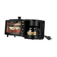 thumbnail image 6 of Tongina 3 in 1 Breakfast Machine Non Stick Griddle Grill Griddle Versatile Portable with Coffee Machine Oven for Egg Sandwich, 6 of 8