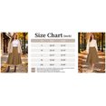 thumbnail image 4 of TEMOFON Womens Midi Skirt High Waisted A Line Skirt Button Front Long Skirt Casual Winter Skirt Fall Fashion Skirt for Women Brown, 4 of 7