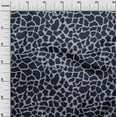 thumbnail image 2 of oneOone Silk Tabby Dark Navy Blue Fabric Giraffe Animal Skin Dress Material Fabric Print Fabric By The Yard 42 Inch Wide, 2 of 4