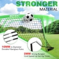 thumbnail image 3 of BOHEN 6x4FT Portable Soccer Goal for Kids Backyard with Carry Bag - Easy Folding Lightweight Fun for Outdoor Indoor Training Games for Teen Youth Adult (Green, 6x4FT, 1 Pack), 3 of 8