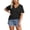 Black, variant on Wang6 Plus Size V Neck Tshirts for Women Causal Color Blocking Graphic Tees Summer Loose Fit Short Sleeve Tops Orange XL
