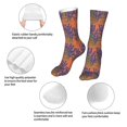 thumbnail image 3 of Bingfone Lavender Flowers Prirnt Women's Men's Fun Pattern and Solid Crew Socks-1 Pair Pack-Cool & Classic Novelty Design Gifts, 3 of 7