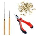thumbnail image 1 of Orgrimmar Kit de herramientas de extensión de cabello, alicates para quitar extensiones de cabello, gancho para tirar, 500 piezas, micro anillos de silicona, kits de herramientas para dispositivos de, 1 of 5