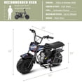 thumbnail image 6 of Oryxearth OGMR105 Plus Mini Dirt Bike, Mini Dirt Bike, 105cc 4-Stroke Gas Powered Off Road Bike for Teens and Adult, 28mph, Up to 165 LBS, Racing Blue, 6 of 7