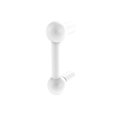 thumbnail image 1 of Tirador para gabinete Allied Brass B-20 de 7,5 cm blanco mate, 1 of 1