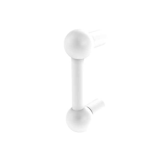 Tirador para gabinete Allied Brass B-20 de 7,5 cm blanco mate