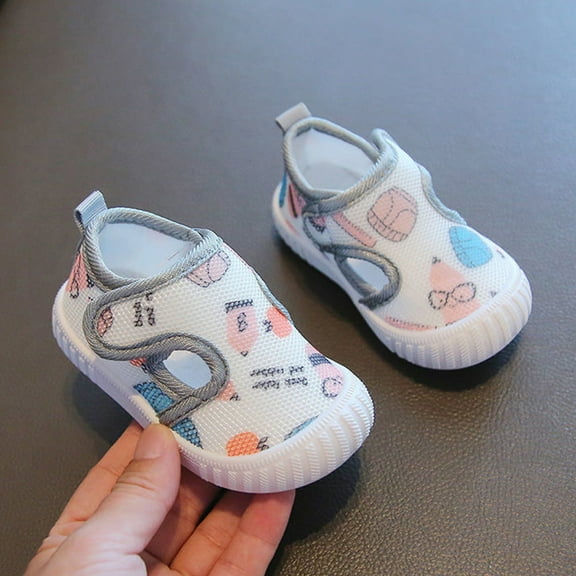 eczipvz Baby Shoes Girls Boys Shoes Fashion Breathable Casual Shoes Baby Breathable Toddler Shoes Non Slip Baby Shoes Strife Rite (Grey, 9 Toddler)