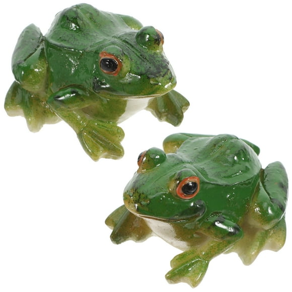 COSMOBETTY 2Ud Ranas Decorativas En Resina Verde Con Para Decorar , Jardín O